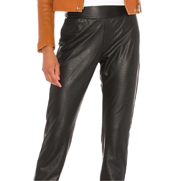 COMMANDO Faux Leather Jogger Pants Size Small in Black - Picture 8 of 16